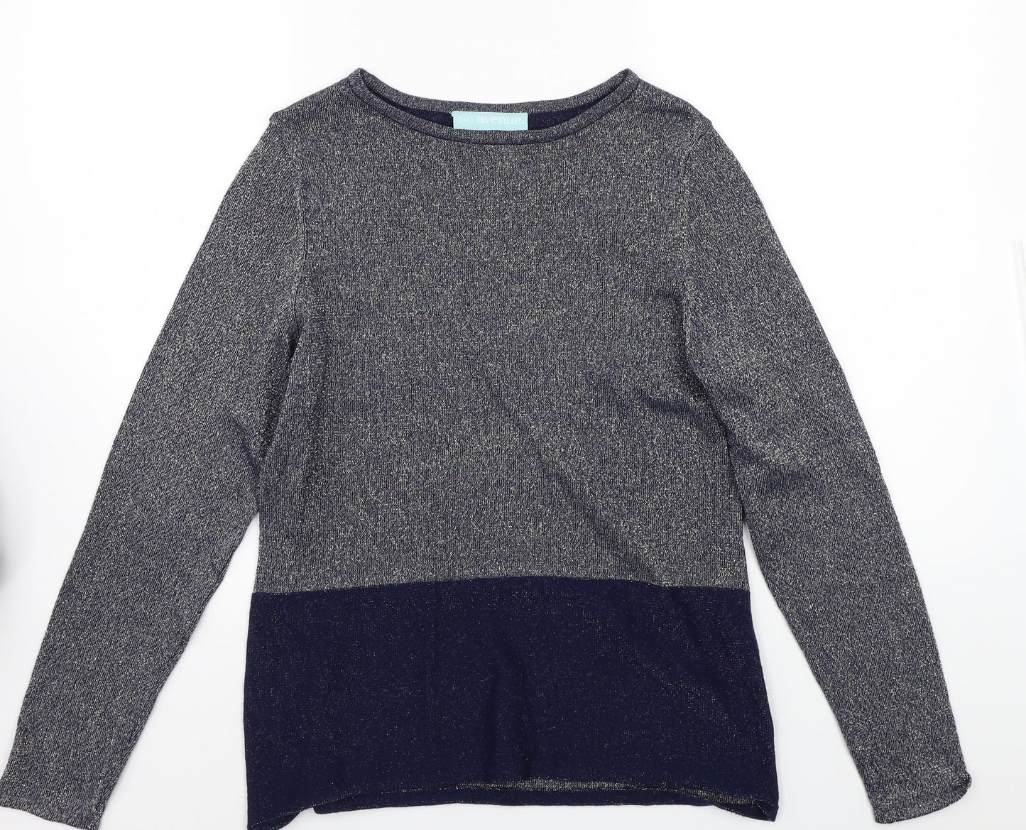 Avenue Womens Blue   Pullover Jumper Size M