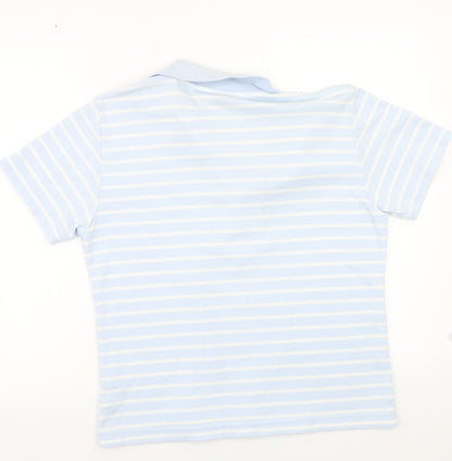 Womens UK Size M Donna lewis Blue Basic Button-Up