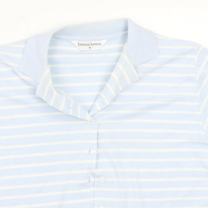 Womens UK Size M Donna lewis Blue Basic Button-Up