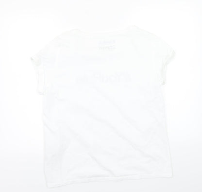 Espirit Womens White   Basic T-Shirt Size L