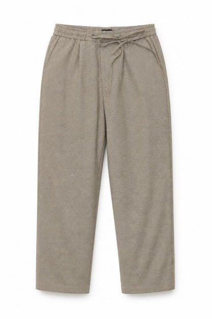 Loom Womens Brown Houndstooth  Trousers  Size 34 in L32 in