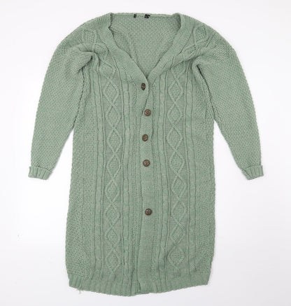 Preworn Womens Green   Cardigan Jumper Size S