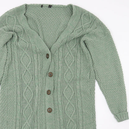 Preworn Womens Green   Cardigan Jumper Size S