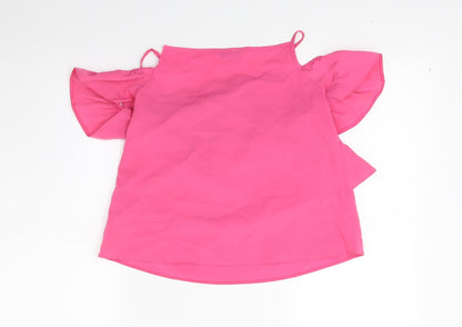 Primark Girls Pink   Basic Blouse Size 12 Years