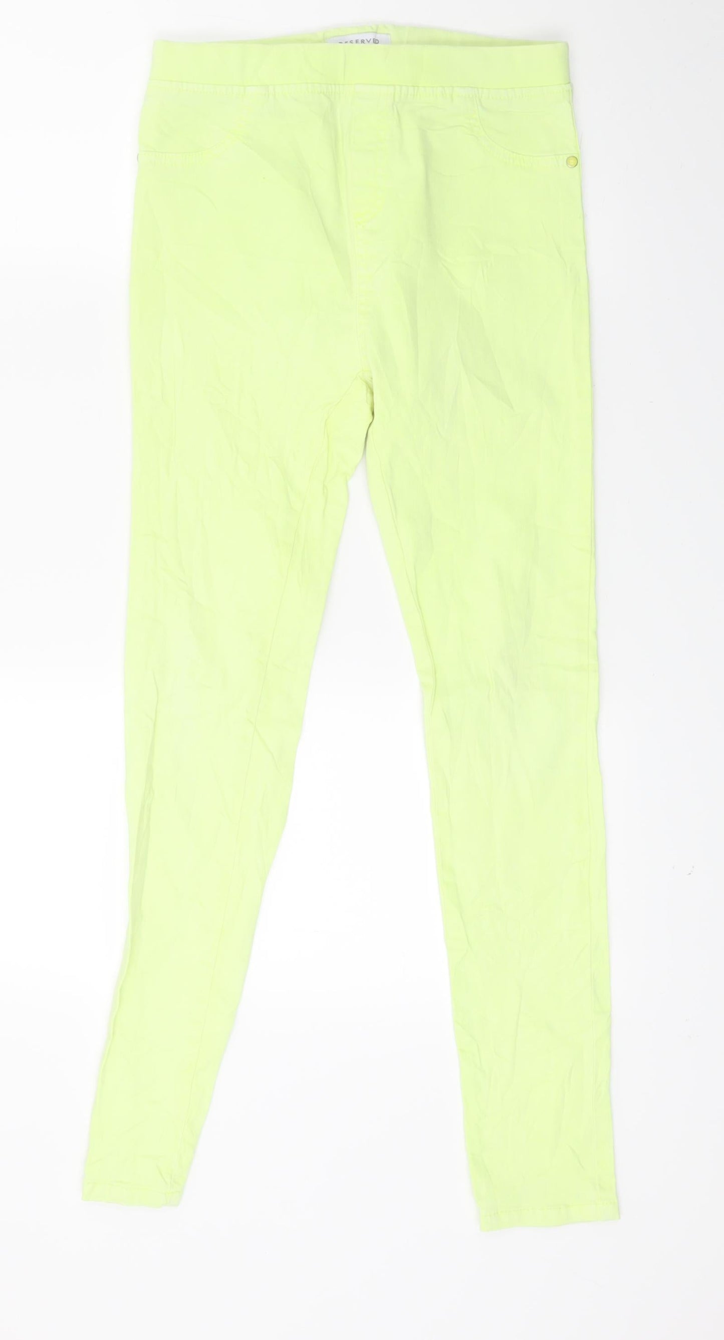 Primark Girls Green  Ramie Skinny Jeans Size 14 Years