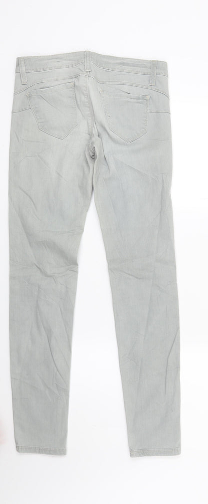 Beneton Womens Grey  Denim Skinny Jeans Size 29 in L27 in