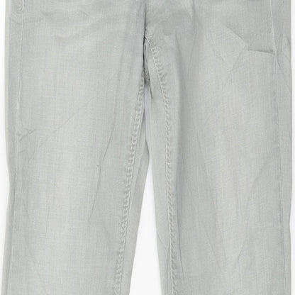 Beneton Womens Grey  Denim Skinny Jeans Size 29 in L27 in
