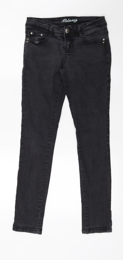Primark Womens Black  Denim Skinny Jeans Size 28 in L27 in