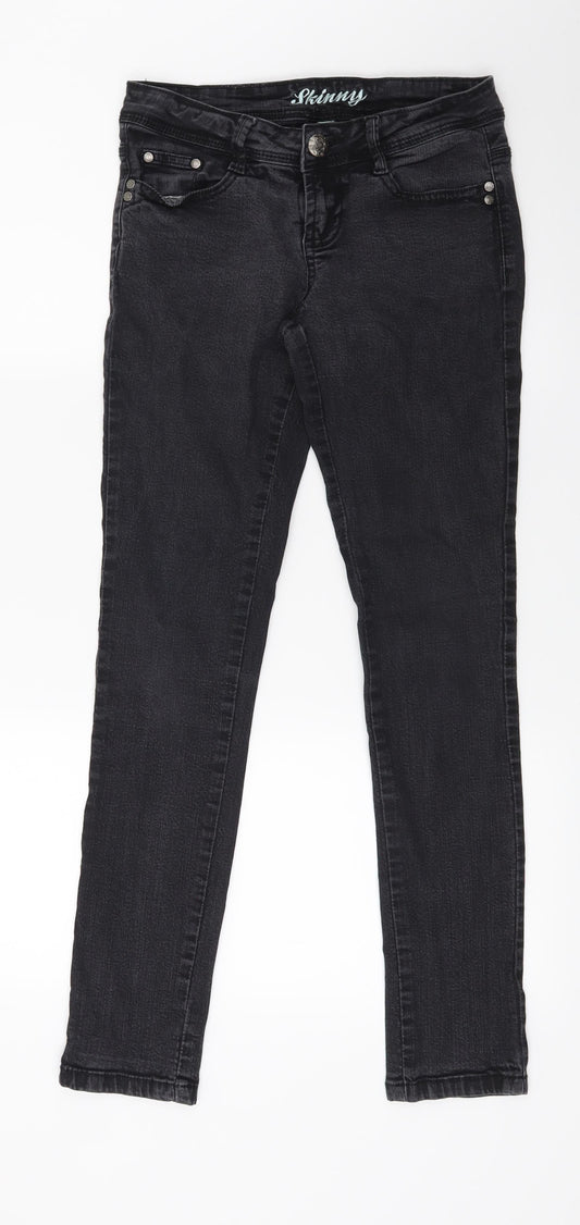 Primark Womens Black  Denim Skinny Jeans Size 28 in L27 in