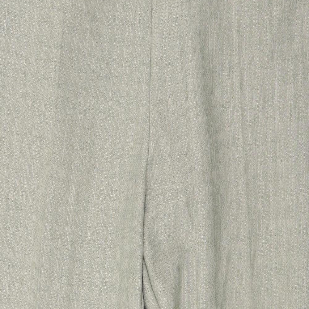 Womens UK Size 18 Marks and Spencer Regular Fit Capri Green Trousers