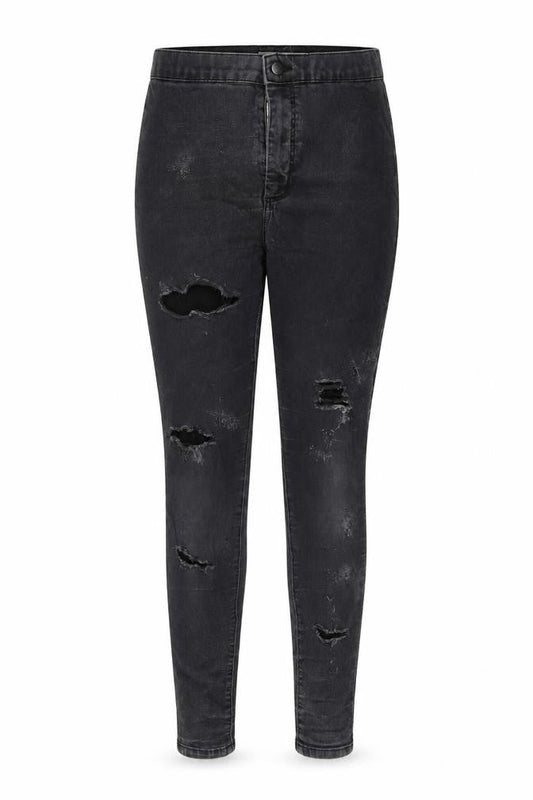 Topshop Womens Black  Denim Jegging Jeans Size 28 in L26 in