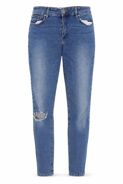 Womens UK Size 10 Mango Regular Fit Skinny Blue Jeans