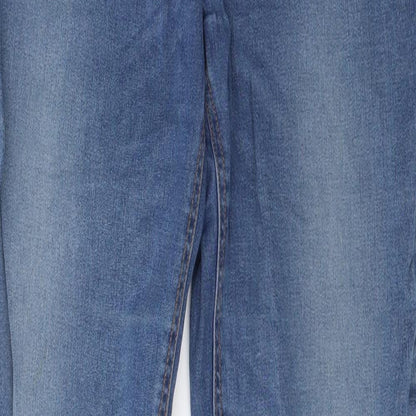 Mango Womens Blue  Denim Skinny Jeans Size 10 L26 in