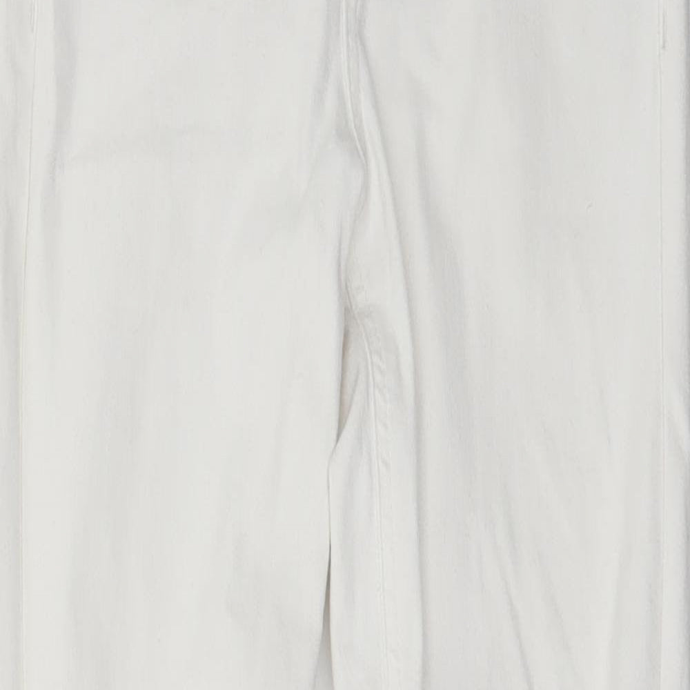 Topshop Womens White  Denim Skinny Jeans Size 25 in L23 in