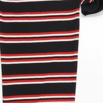 Divided Womens Red Striped  T-Shirt Dress  Size 4