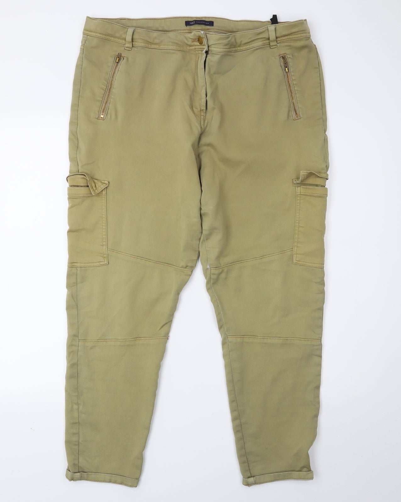Marks and Spencer Mens Green   Cropped Jeans Size 20 L24 in