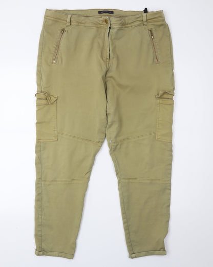 Marks and Spencer Mens Green   Cropped Jeans Size 20 L24 in