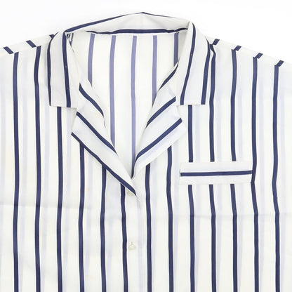 Womens UK Size 16 Littlewoods White Basic Button-Up