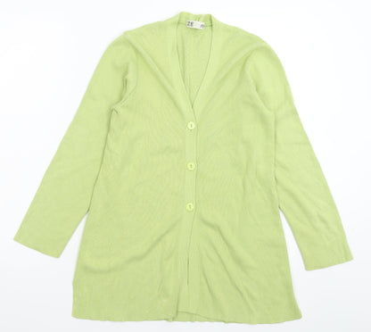 Marks and Spencer Womens Green  Knit Cardigan Jumper Size 8