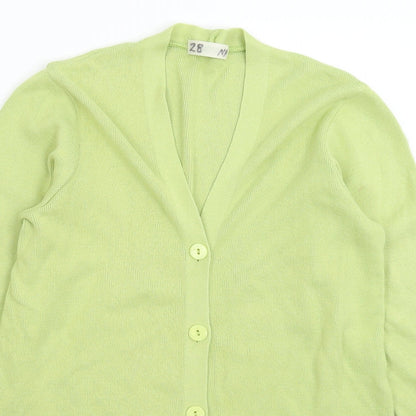 Marks and Spencer Womens Green  Knit Cardigan Jumper Size 8
