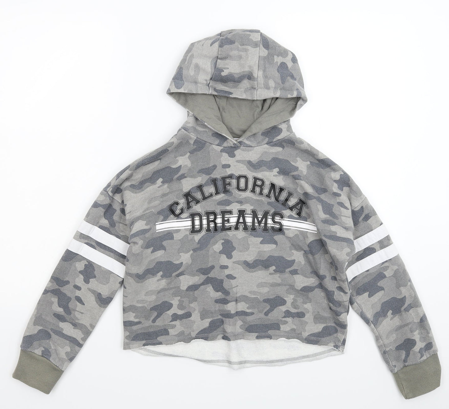 Primark Girls Multicoloured Camouflage  Pullover Hoodie Size 11-12 Years