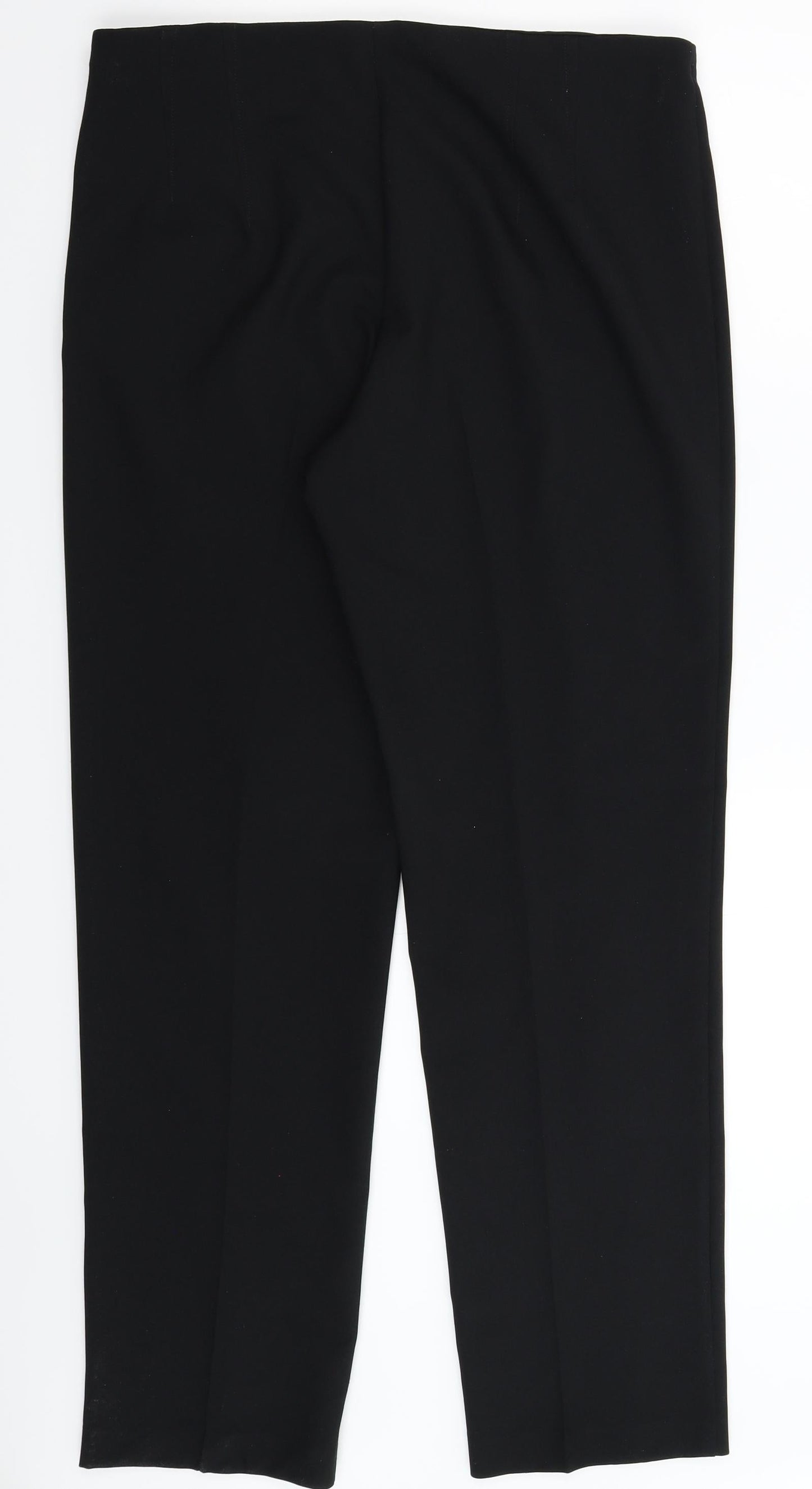 Womens UK Size 14 Marks and Spencer Slim Fit Dress Pants Black Trousers
