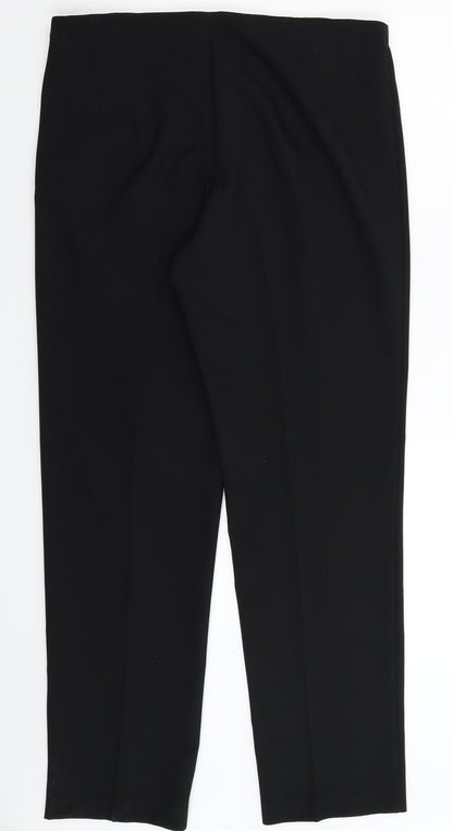 Womens UK Size 14 Marks and Spencer Slim Fit Dress Pants Black Trousers