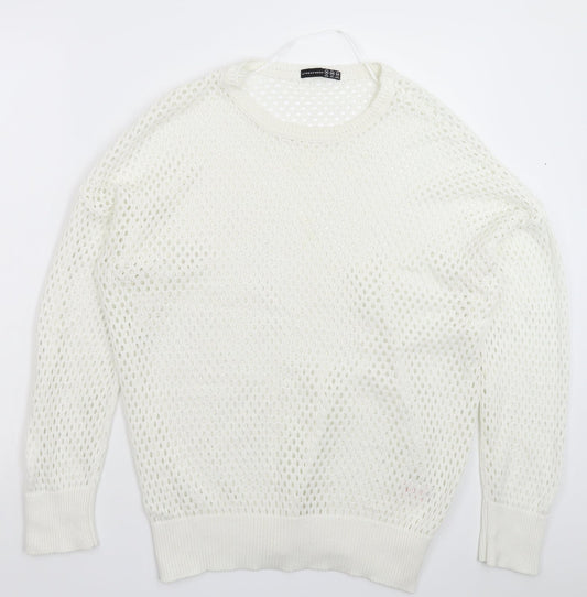 Atmosphere Womens White  Knit Pullover Jumper Size 18