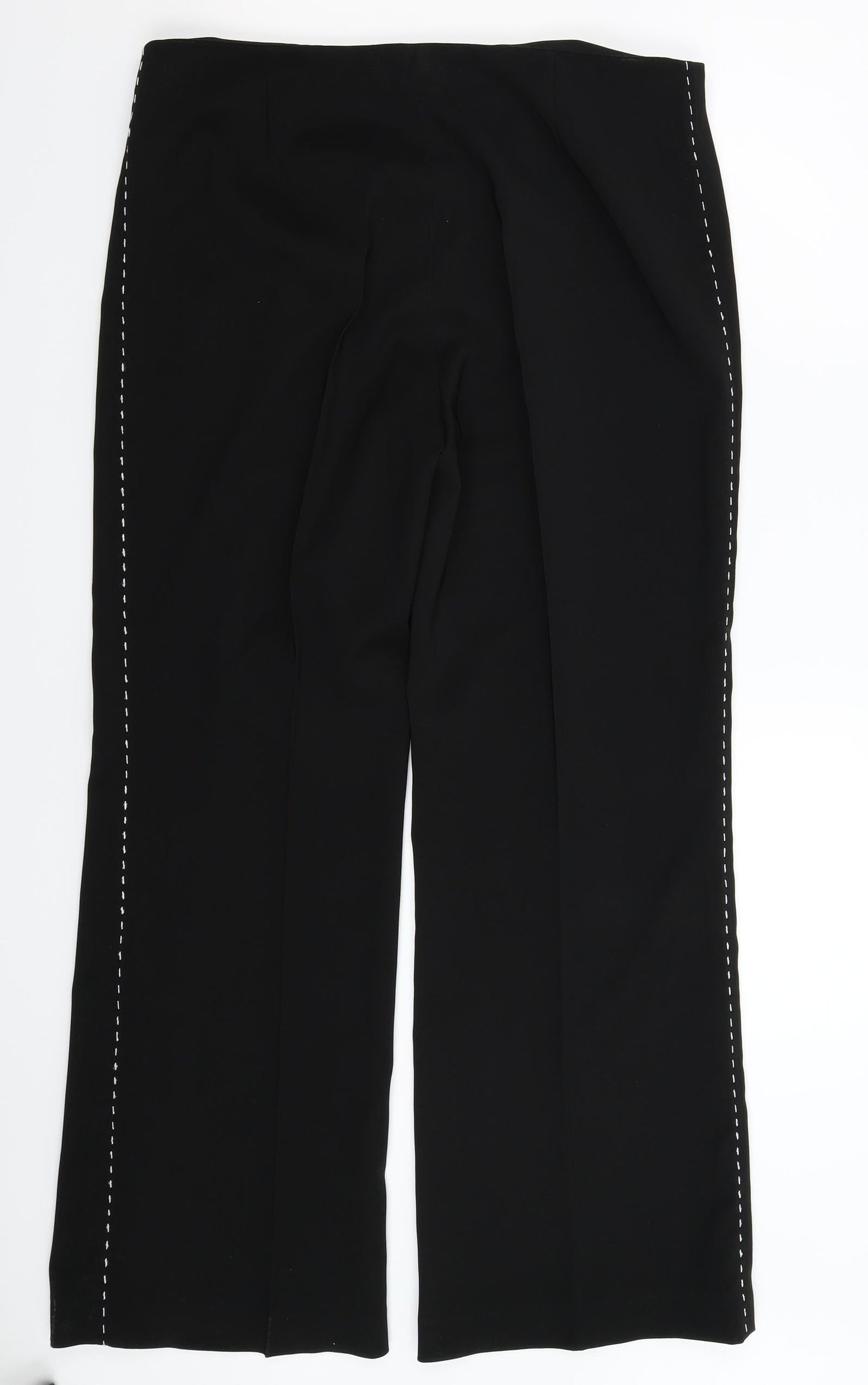 Womens UK Size 16 Atmosphere Regular Fit Dress Pants Black Trousers