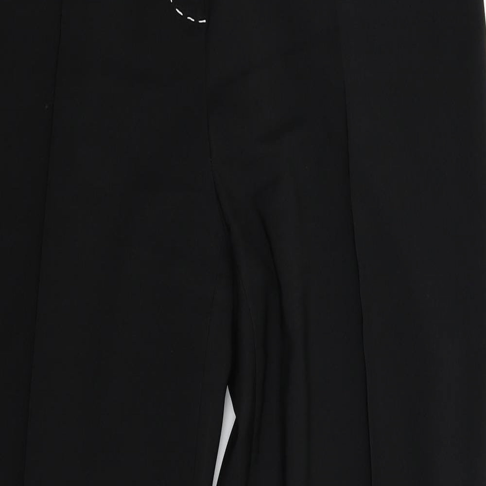 Womens UK Size 16 Atmosphere Regular Fit Dress Pants Black Trousers