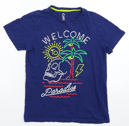 F&F Boys Blue   Basic T-Shirt Size 11-12 Years