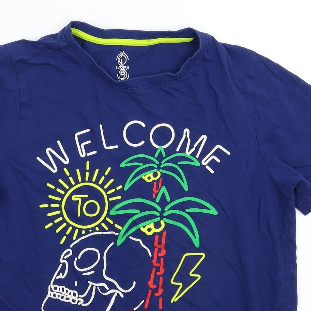 F&F Boys Blue   Basic T-Shirt Size 11-12 Years