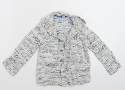Tu Baby Grey   Basic Button-Up Size 18-24 Months