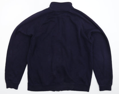 Mens UK Size L Fruit of the Loom Blue Jacket
