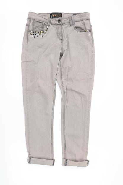 Womens UK Size 12 yesyes Regular Fit Straight Grey Jeans