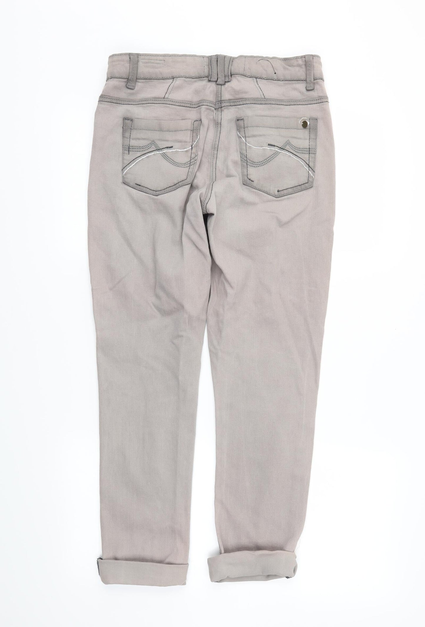 Womens UK Size 12 yesyes Regular Fit Straight Grey Jeans