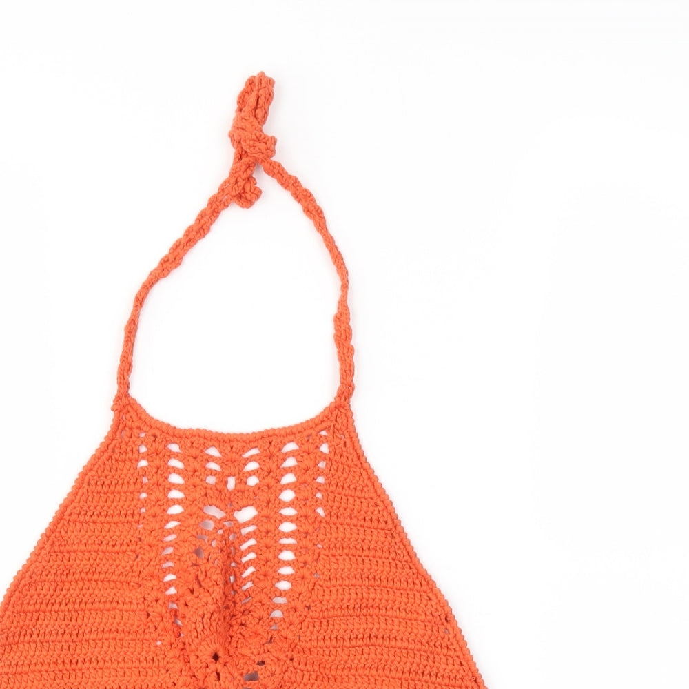 Womens UK Size S newlook Orange Camisole Tank