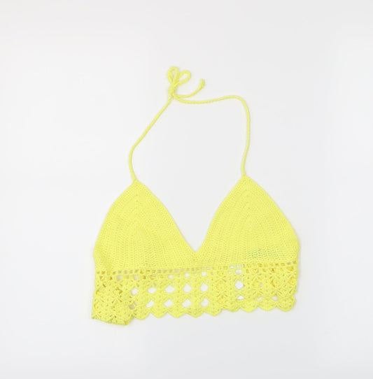 Atmosphere Womens Yellow   Cropped Tank Size XS