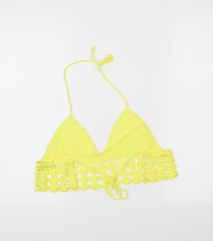 Atmosphere Womens Yellow   Cropped Tank Size XS