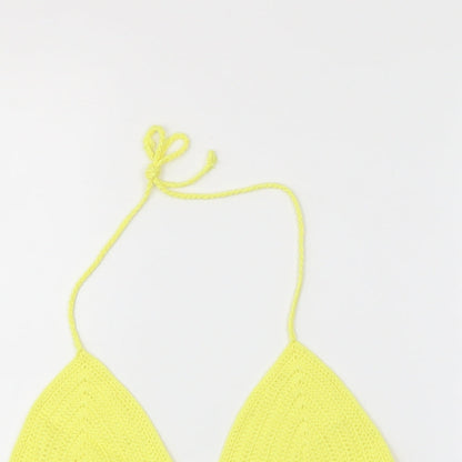 Atmosphere Womens Yellow   Cropped Tank Size XS