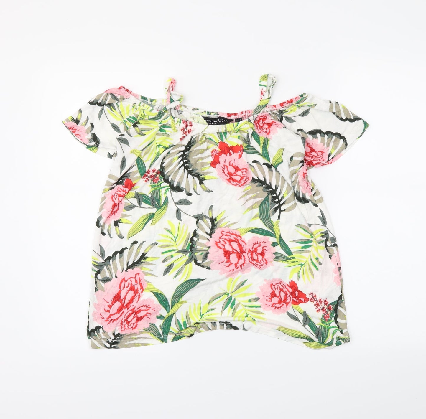 Womens UK Size 8 Dorothy Perkins White Basic Blouse