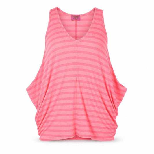 Womens UK Size 8 ribbon Pink Basic Tank