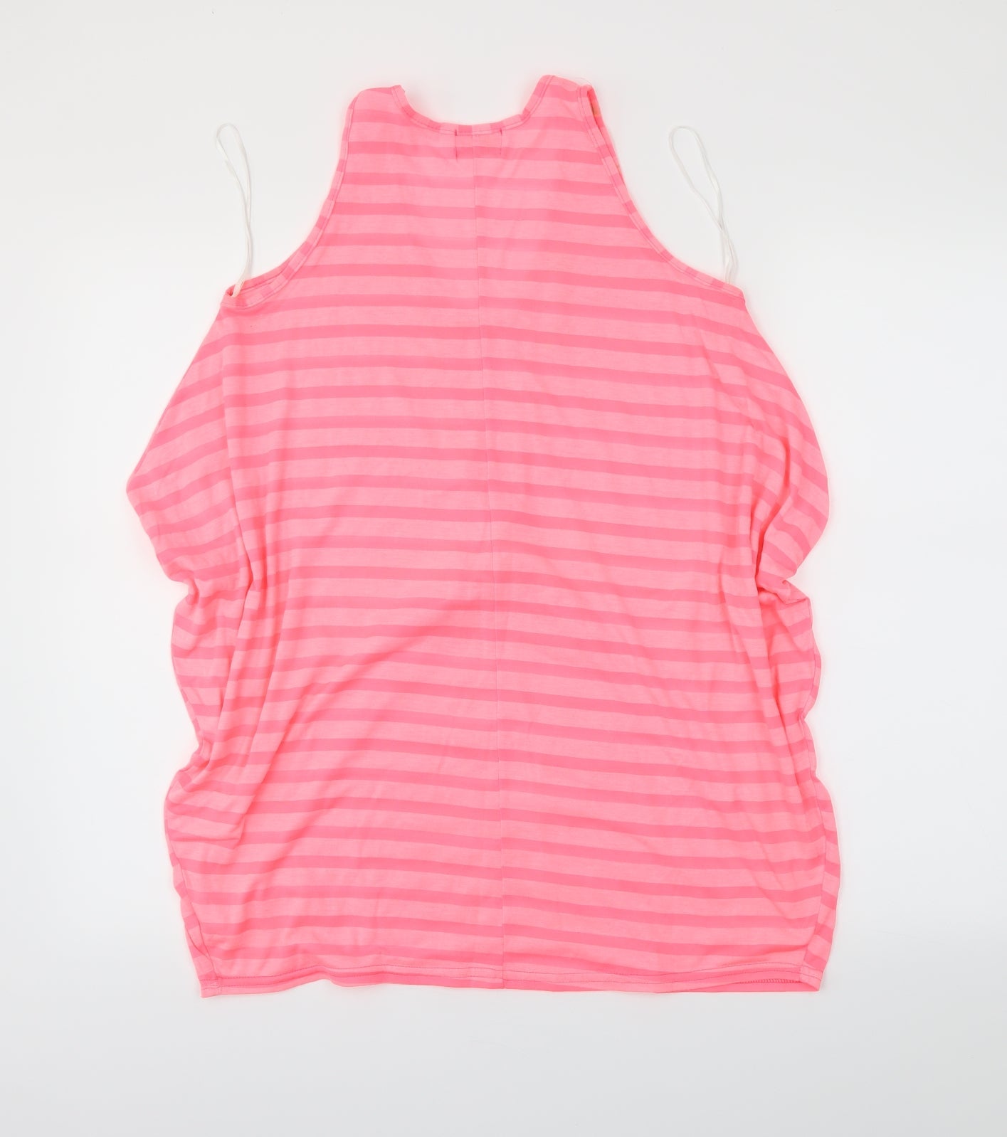 Womens UK Size 8 ribbon Pink Basic Tank