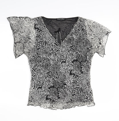 Womens UK Size 12 Joella Di Marco Grey Basic Blouse