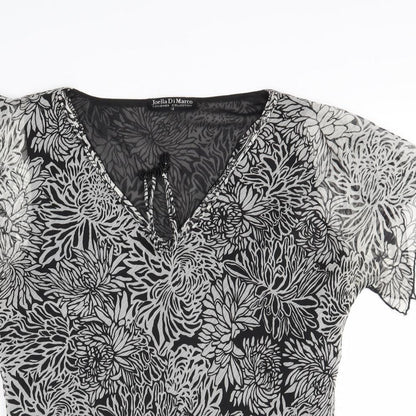 Womens UK Size 12 Joella Di Marco Grey Basic Blouse