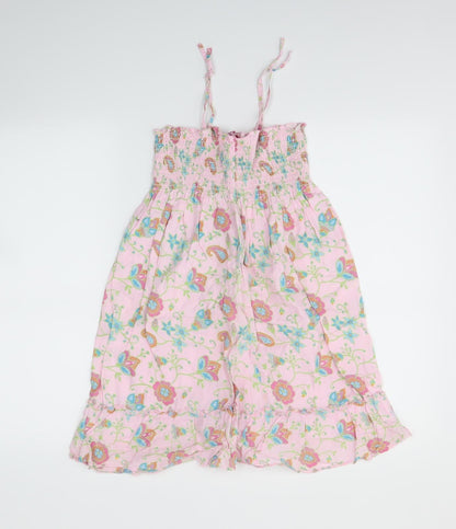 CQ Girls Pink Floral  Trapeze & Swing  Size 4-5 Years