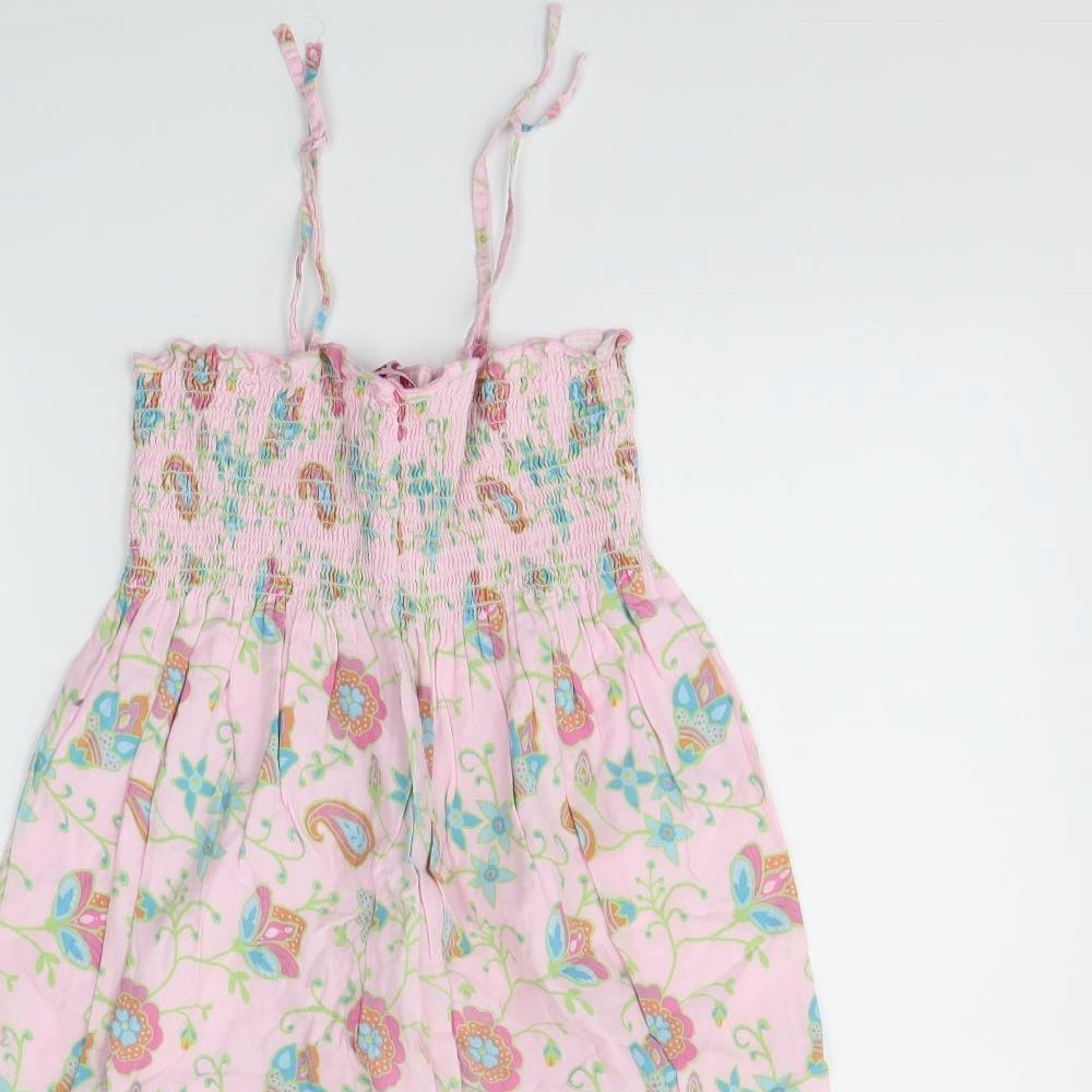 CQ Girls Pink Floral  Trapeze & Swing  Size 4-5 Years