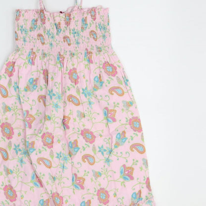CQ Girls Pink Floral  Trapeze & Swing  Size 4-5 Years