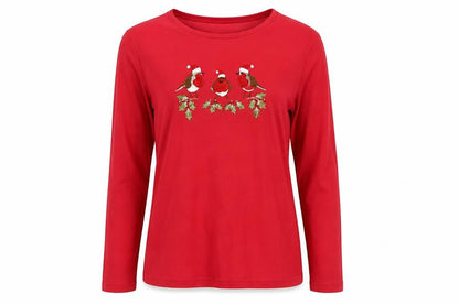 Womens UK Size S isle Red Tunic T-Shirt