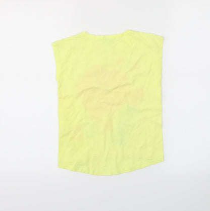 Miss Grant Girls Yellow   Pullover T-Shirt Size 6 Years